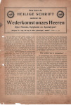 Wat leert de Heilige Schrift omtrent de De Wederkomst onzes Heeren? - C.T. Russell